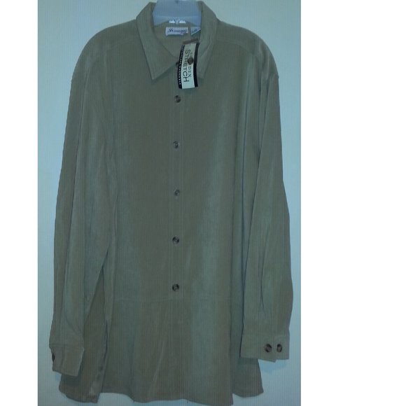 Joanna Plus Tops - NEW Joanna Plus Stretch Women Blouse 2X Long sleev